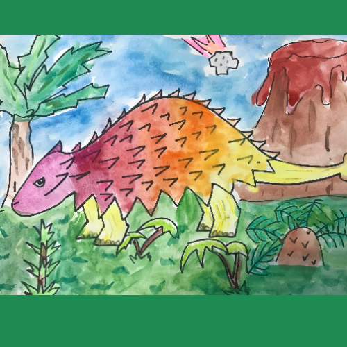 dinovember art projects ankylosaurus