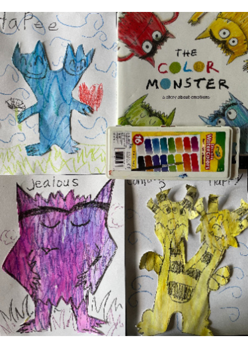 teach sel in the art room - color monster