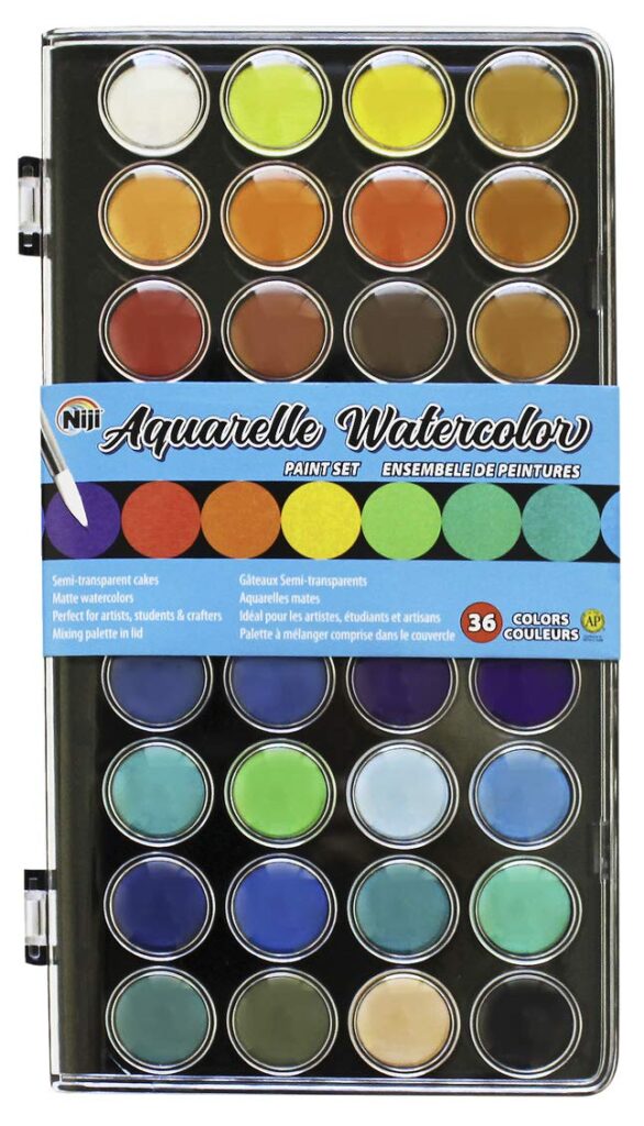 Paint Kit for Kids 36 Colors with Brush, Water Paint Set, 3