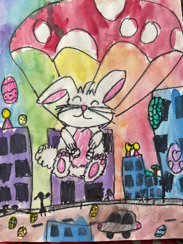 easter bunny art project - big sparklette